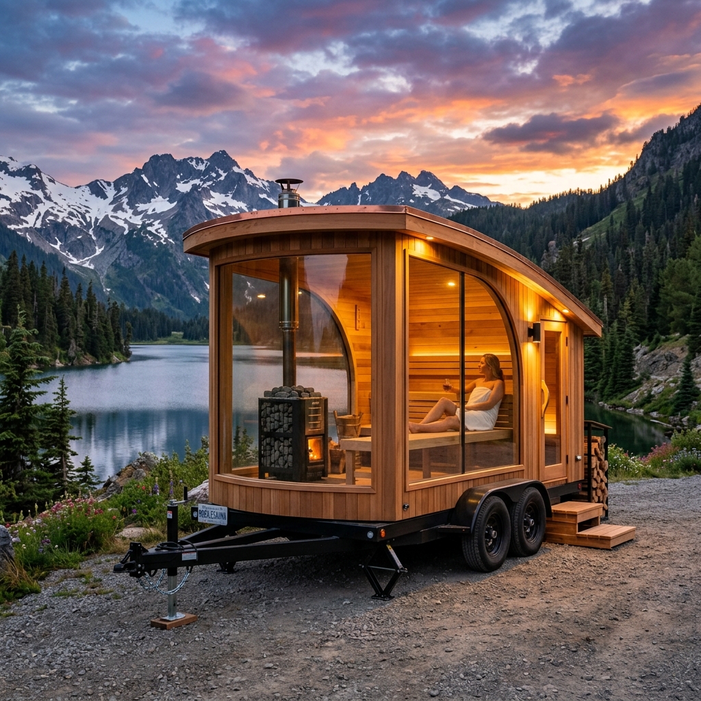 Diseño de Sauna Móvil Premium Ecosaunas
